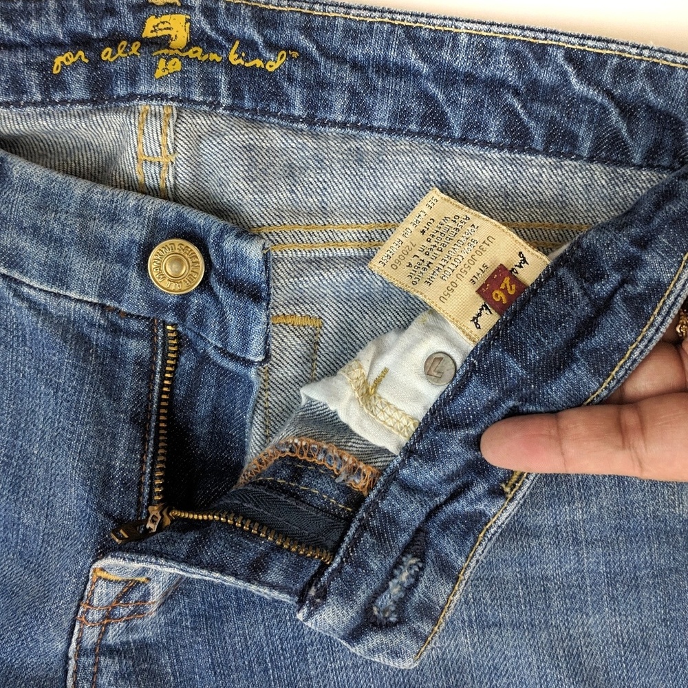 7 For All Mankind A-Pocket Bootcut Jeans 26 - Picture 8 of 8